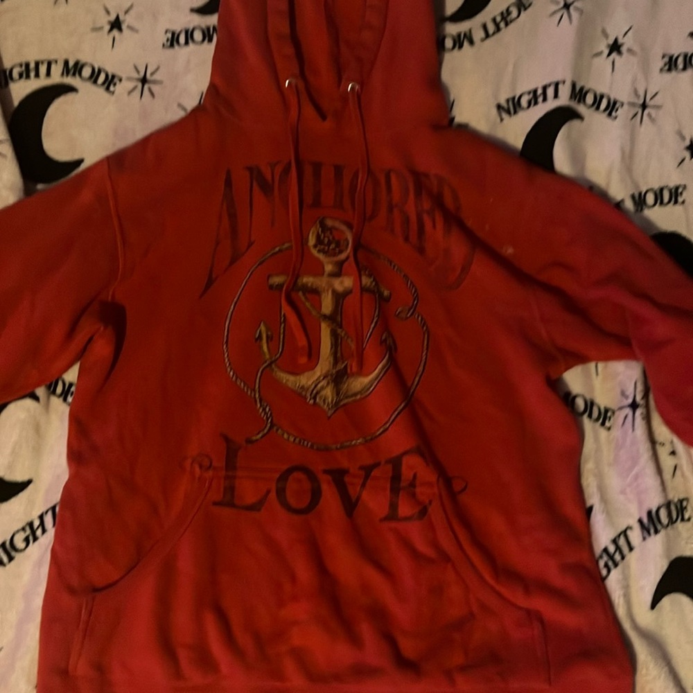red hoodie sized small   Original price $40 but I’m willing to do $22
